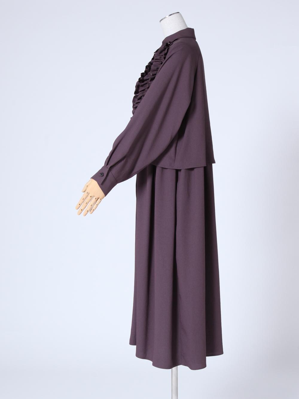 65000円 新品 ポンヌフ アンサンブル セット【ワンピース と コート】S BAILA12月号掲載・貴島明日香さんコラボ】ドッキングビスチェ