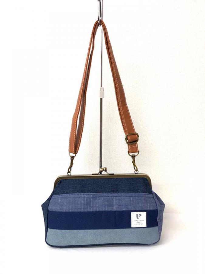 DIESEL 2way デニム ショルダーバッグ ハンドバッグ 福々しい パッチワーク 